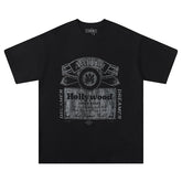 AMIRI Hollywood Letter Pattern Printed T-Shirts